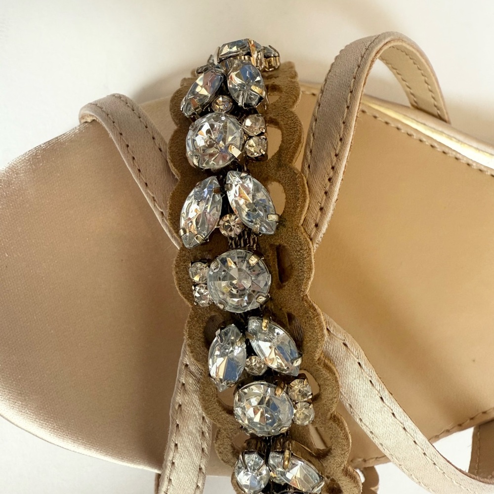 Jewel Badgley Mischka Giona Embellished Evening Sandals Size 8 New in Box - Picture 6 of 8